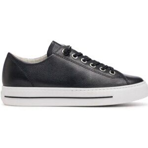 Paul Green Hadley No Tie Black Designer Women's Sneakers size 8.5 US